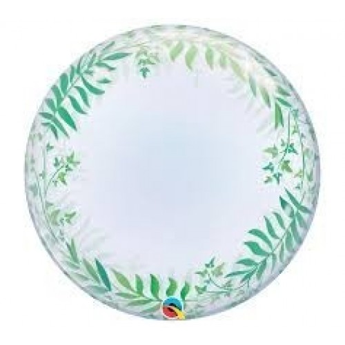 GLOBO 24" BURBUJA DECO RAMA VERDE