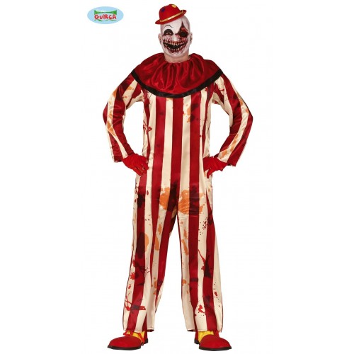 DISFRAZ T-L PAYASO RAYAS ASESINO