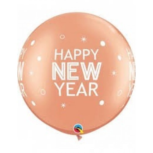 $D 2 GLOBOS JUMBO ORO NEW YEAR