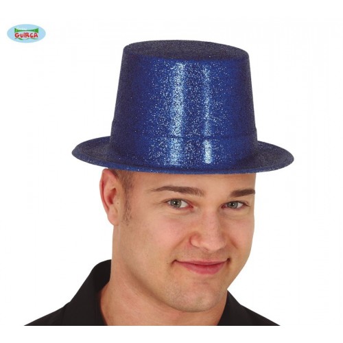 $D SOMBRERO CHISTERA ESCARCHA AZUL