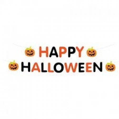 $D GUIRNALDA CALABAZAS HAPPY HALLOWEEN