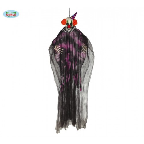 $D COLGANTE PAYASO ESQUELETO GORRO 160