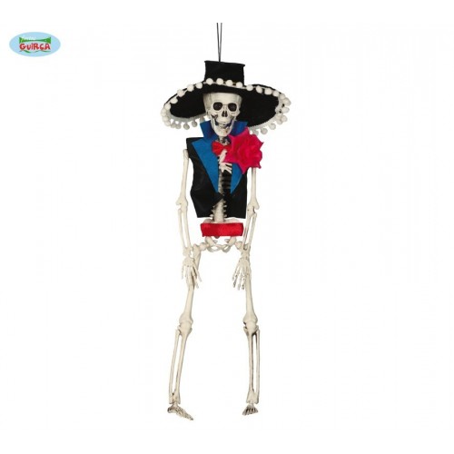 $D COLGANTE ESQUELETO MEXICANO 40CM