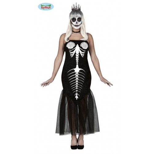$D DISFRAZ T-M SIRENA ESQUELETO