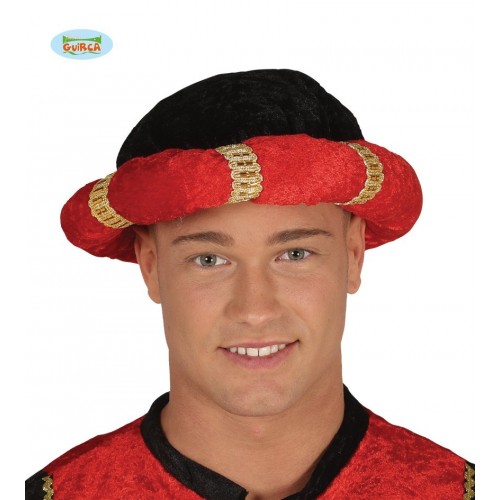 TURBANTE ADULTO ROJO PAJE