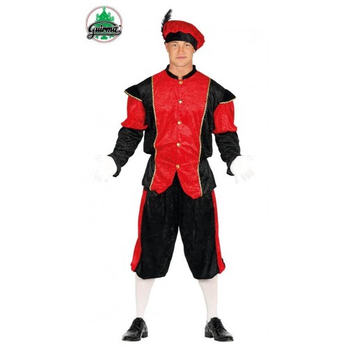DISFRAZ T-M PAJE REAL ROJO