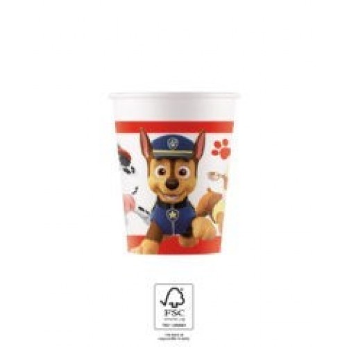 8 VASOS CART PATRULLA CANINA 200ML