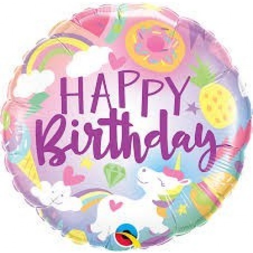   GLOBO 18" FOIL UNICORNIO DULCE