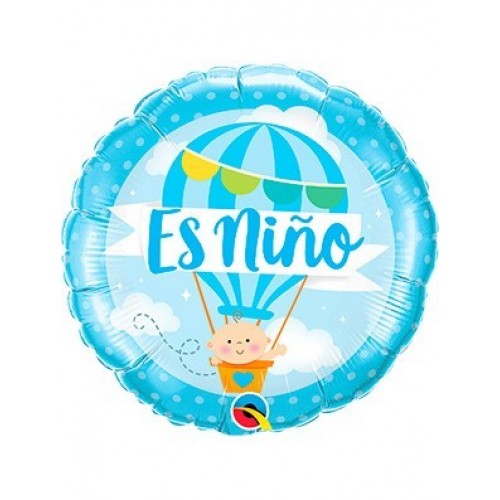 GLOBO 18" FOIL ES NIÑO EN GLOBO  AIRE