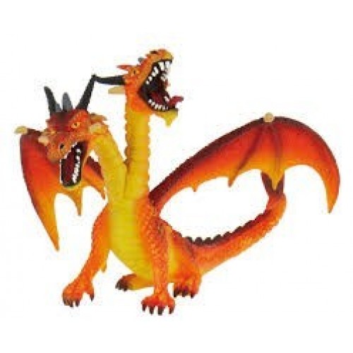 FIGURA TARTA DRAGON 2/CABEZAS NARANJA