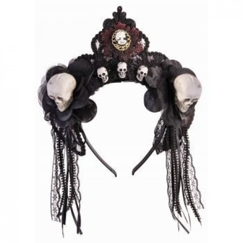 DIADEMA PRINCESA CALAVERA DE LUJO