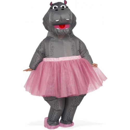 DISFRAZ HINCHABLE HIPOPOTAMO C/TUTU