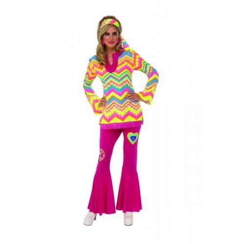  DISFRAZ T-M CHICA HIPPIE PANTALON