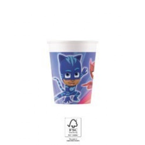   8 VASOS CARTON PJ MASKS 200ML