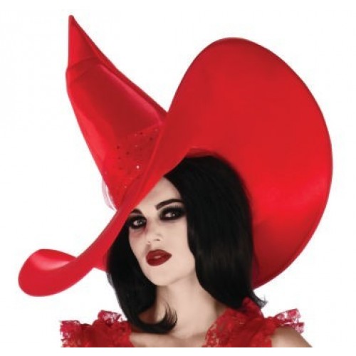   SOMBRERO BRUJA ROJO
