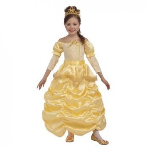 DISFRAZ 12A14AÑOS PRINCESA HERMOSA ORO