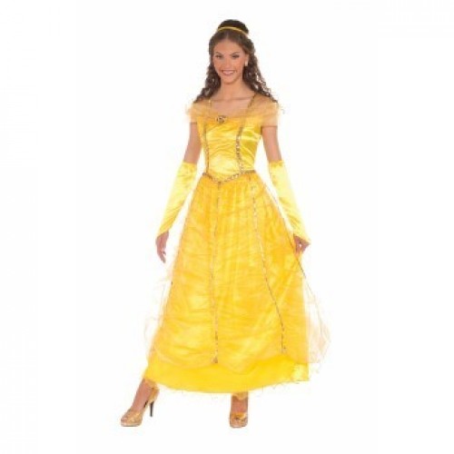 DISFRAZ T-STD PRINCESA BELLA ORO