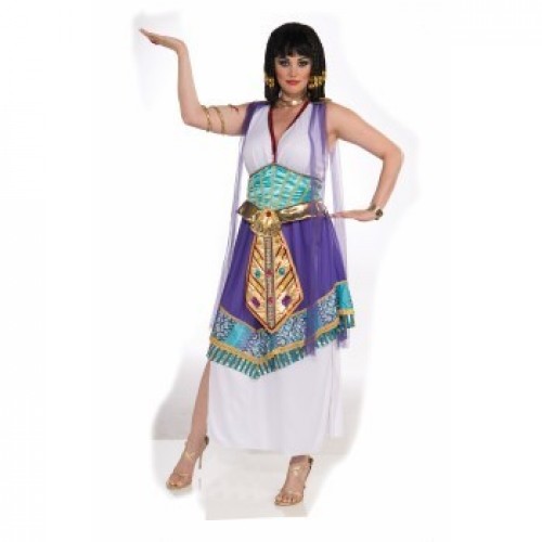  DISFRAZ T-STD CLEOPATRA BLANCO/LILA