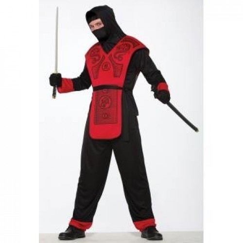 DISFRAZ T-42 NINJA DRAGON NEGRO/ROJO