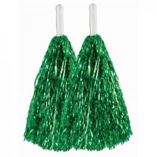 SET 2/U POM POM FLECOS METAL VERDE