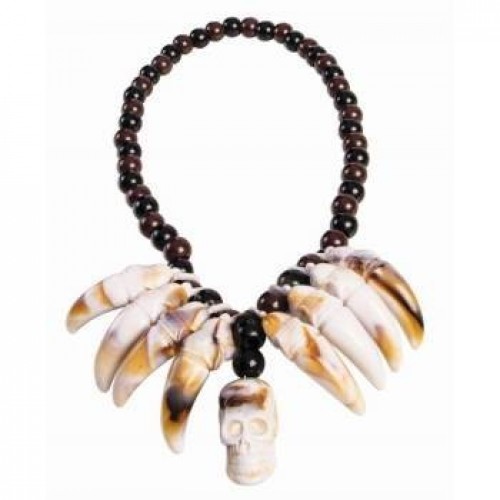 COLLAR VOODOO HUESOS MARFIL