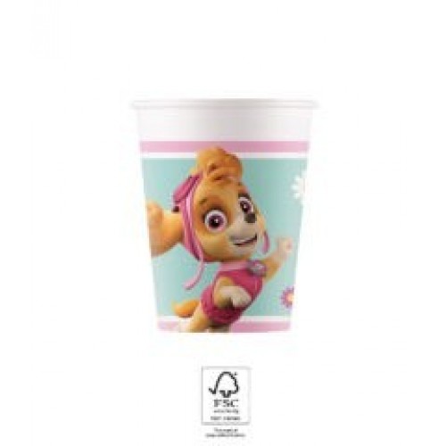  8 VASOS PATRULLA CANINA GIRL 200ML