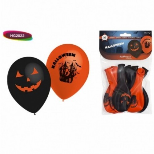 10 GLOBOS HG2022 HALLOWEEN 80CM