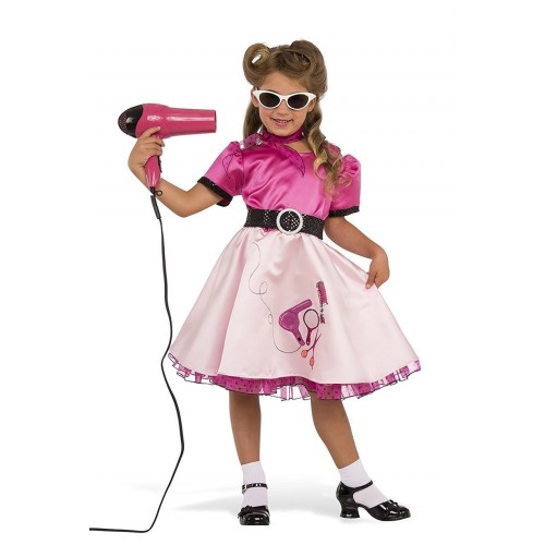 DISFRAZ 5A7AÑOS NIÑA COQUETA AÑOS50