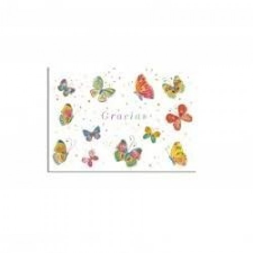 TARJETA TURNOWSKY MARIPOSAS GRACIAS