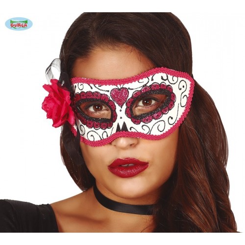 ANTIFAZ ROSA DIA DE LOS MUERTOS