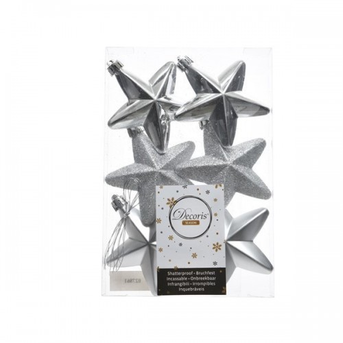 6/U ESTRELLA MIXTA PLATA 7,5CM