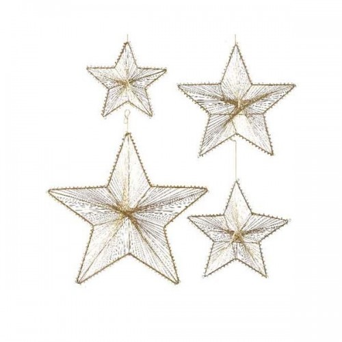 COLGANTE ESTRELLA METALIZADA ORO 25CM
