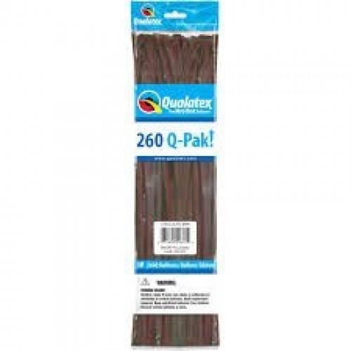 $E 50 GLOBOS LATEX MODELI 260Q CHOCOLATE