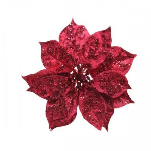 $D TRABA FLOR PONSETIA ROJA 16CM