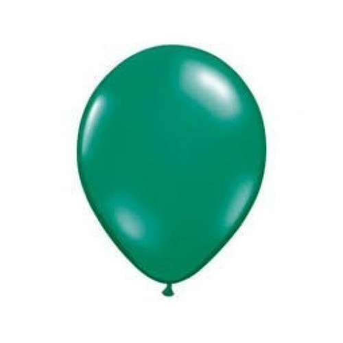  100 GLOBOS 11"  LATEX VERDE ESMERAL