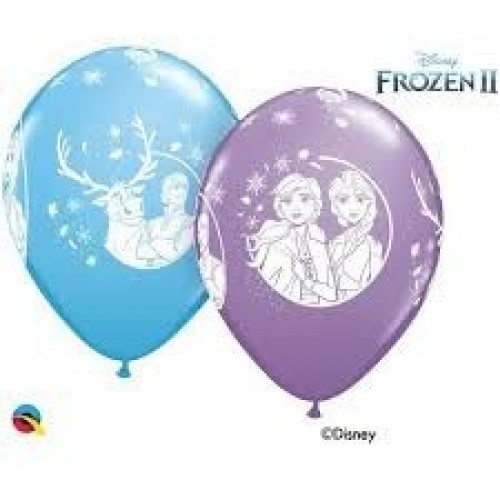 6 GLOBOS 11" LATEX FROZEN II