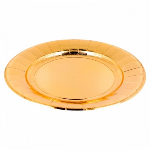 $D 6/U PLATO CARTON ORO 28CM