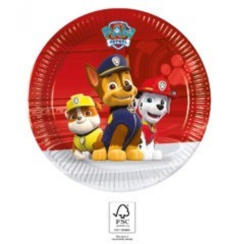   8 PLATOS PATRULLA CANINA 19,5CM