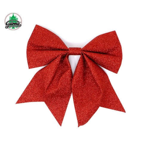$D LAZO PURPURINA ROJO 25CM