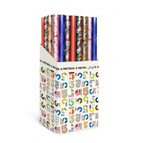ROLLO PAPEL REGALO SURTIDO 70CMX5MT