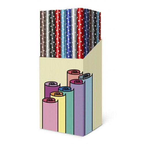 ROLLO PAPEL REGALO LUNARES 70X200CM