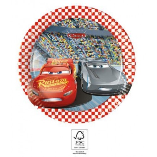   8 PLATOS CARS 19,5CM