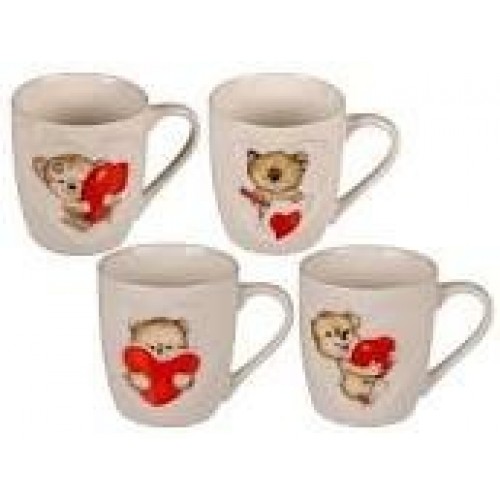 TAZA CERAMICA OSITO CON CORAZON SURT