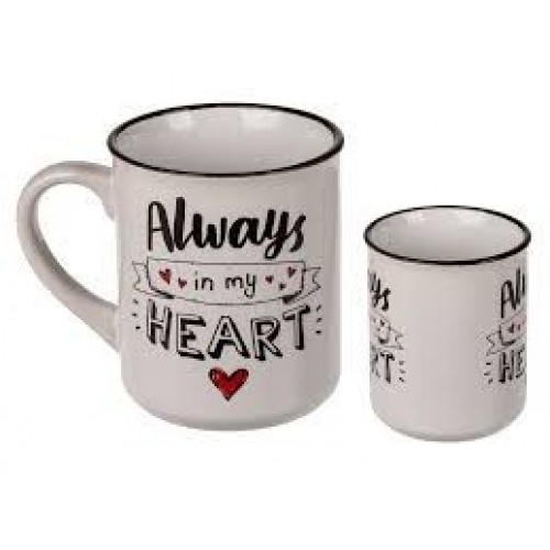 TAZA DE GRES ALWAYS IN MY HEART