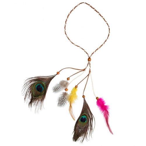   CINTA P/PELO INDIO MCOLOR PLUMAS