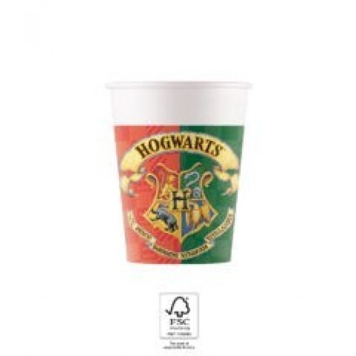   VASOS CARTON HARRY POTTERS 200ML