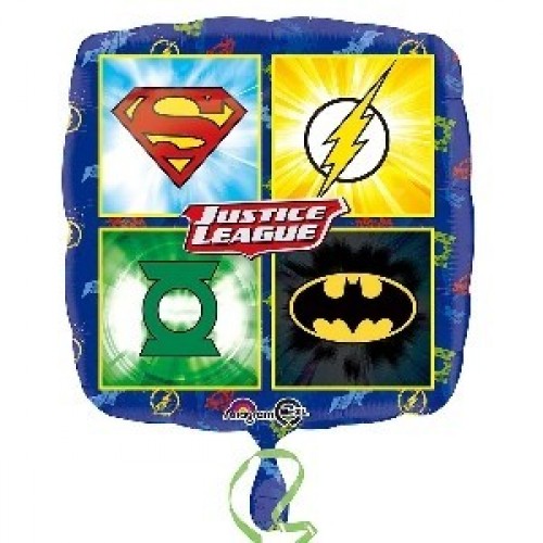 $D   GLOBO 18" FOIL LIGA JUSTICIA
