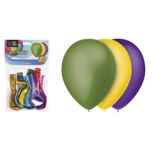   10 GLOBOS HG3013 METAL COL.SURT