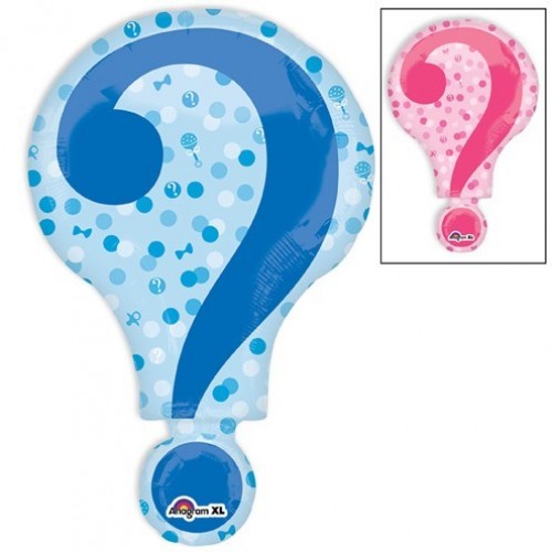 GLOBO 28" FOIL INTERROGANTE NIÑO/NIÑA