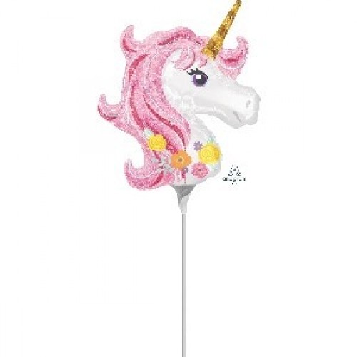   GLOBO 14" PALO FOIL UNICORNIO